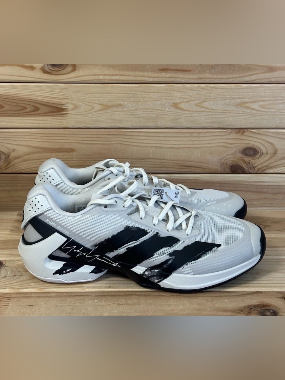 New Adidas Adizero Y-3 Ubersonic 5 Tennis Orbit Grey Black Off White Womens 8.5